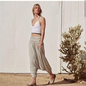 Free People Gray Harem Joggers
